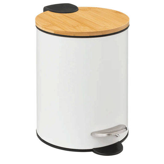 DUSTBIN 3L WHITE MODERN