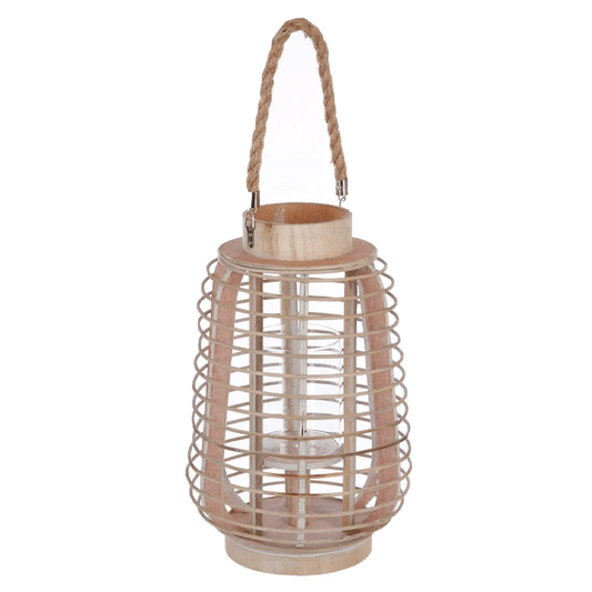 RATTAN LANTERN H33