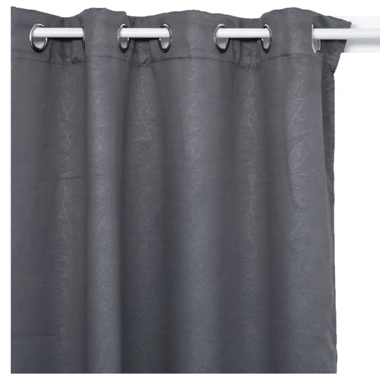 BLACKOUT EMB LEAF GR 140X260