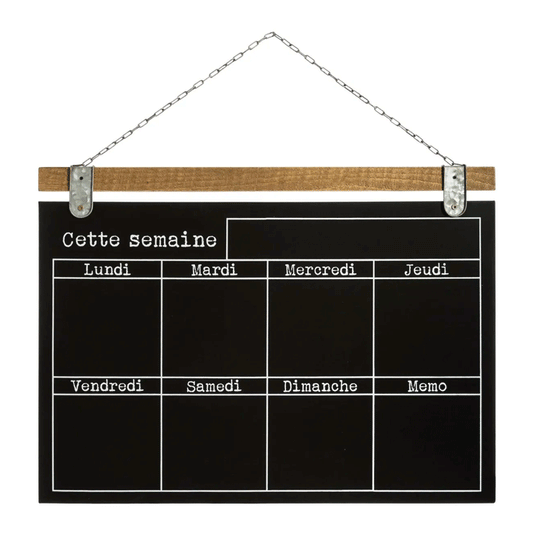 CHALK WEEK BOARD 69X50