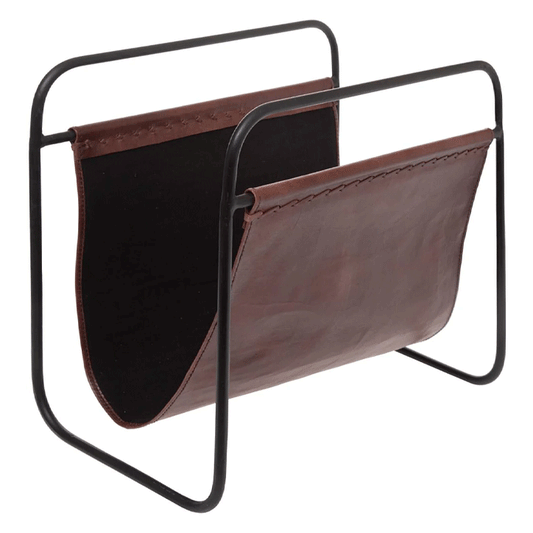 LEATHER MAGAZINE HOLDER