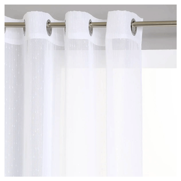 NET CURTAIN RAYURE WHI 140X240