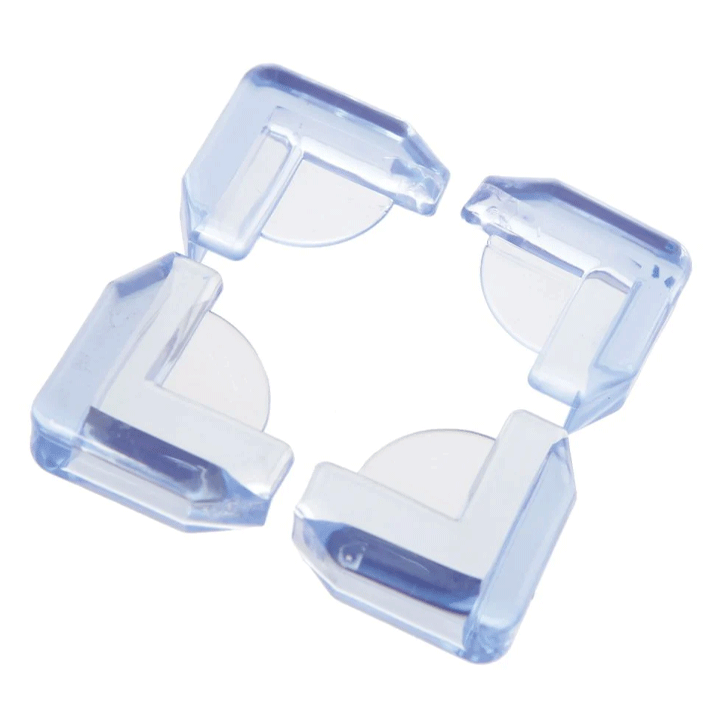 GLASS TABLE AND SHELF CORNER CUSHIONS X4