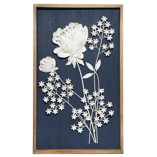 MET/WD WALL DECO FLOWER 47X77