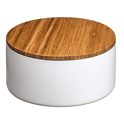 WHITE STORAGE BOX WITH MIRROR