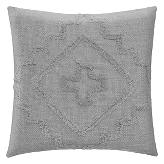 CUSHION TUFTED INCA GRAY 40X40