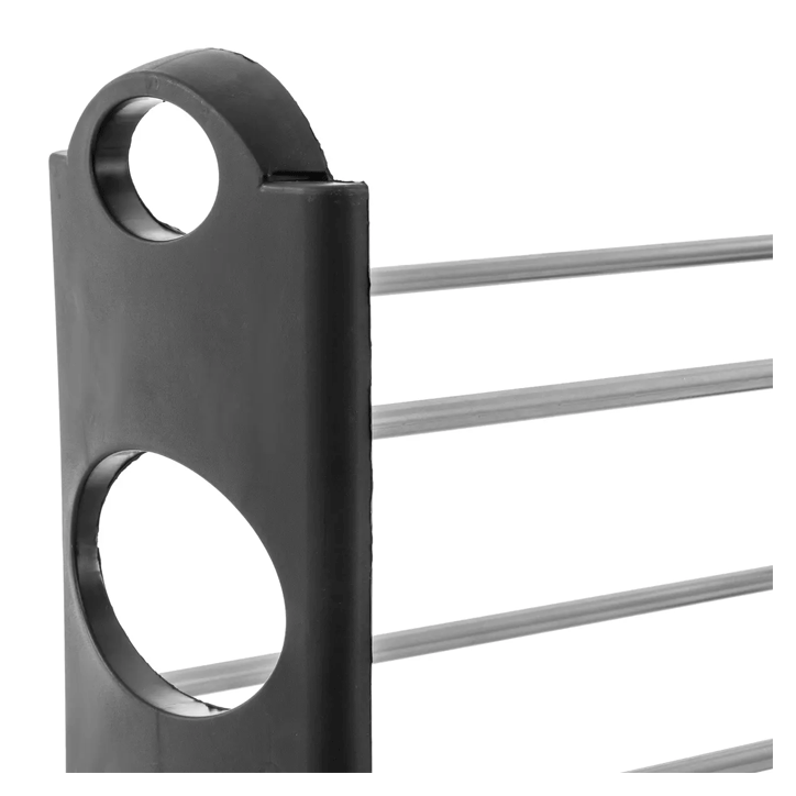 METAL/PLASTIC SHOE RACK X2 8PAIRS