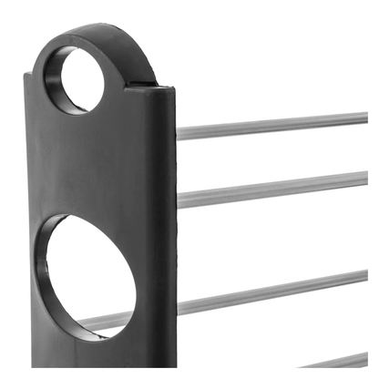 METAL/PLASTIC SHOE RACK X2 8PAIRS