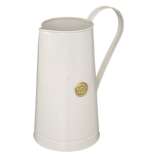 ENAMELLED METAL VASE H25