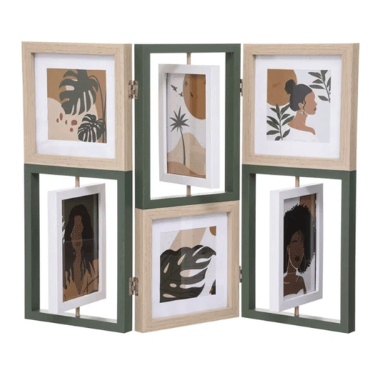 FOLDABL MDF 6PIC PH FRAME JOEL