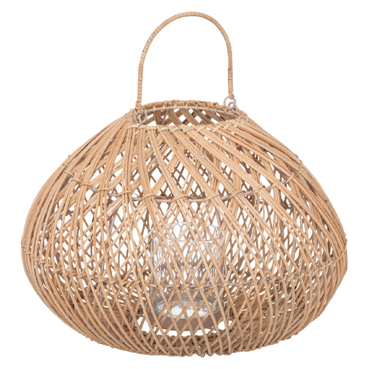 RATTAN LANTERN LOUR H27