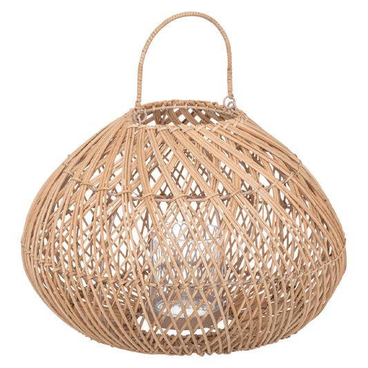 RATTAN LANTERN LOUR H27