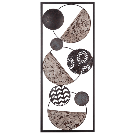 WALL DECO METAL ETHNIC 25X61