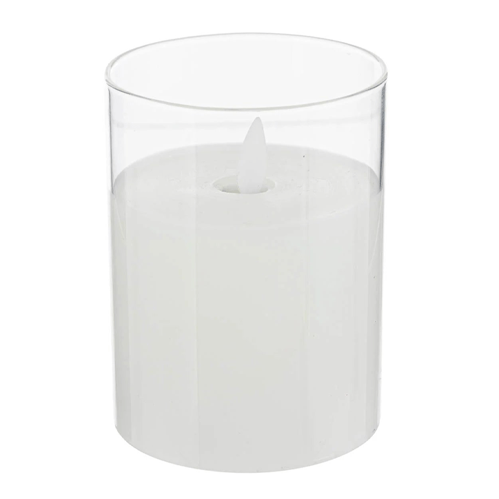 SENA LED GLASS CANDLE 7.5X10