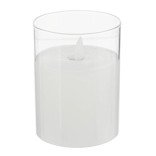 SENA LED GLASS CANDLE 7.5X10