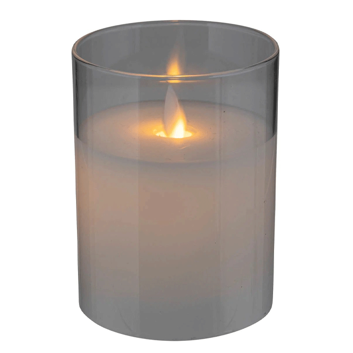 SENA LED GLASS CANDLE 7.5X10
