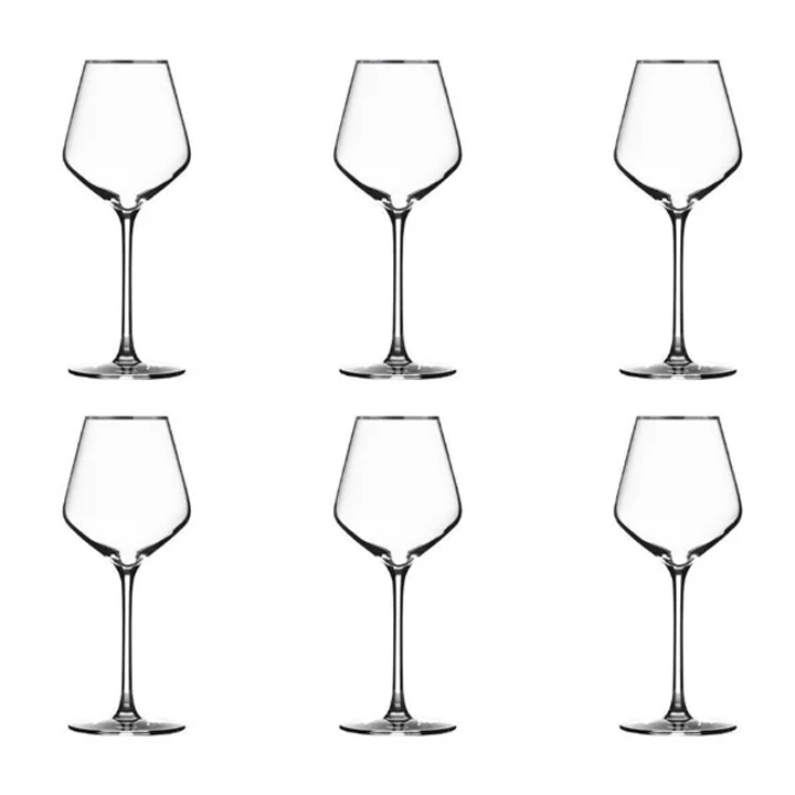 WINE GLASS CRI X6 MILLA SILVER 38CL