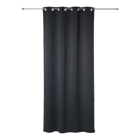 BLACKOUT CURTAIN DARK GREY 135X240 X2