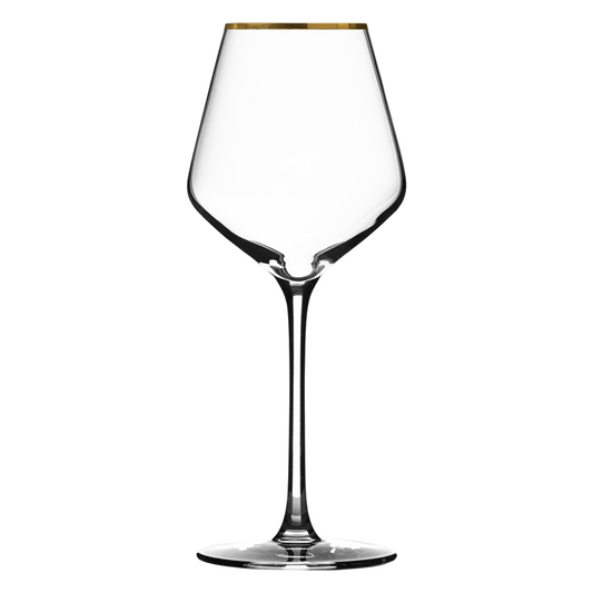 WINE GLASS CRI X6 MILLA GOLD 38CL