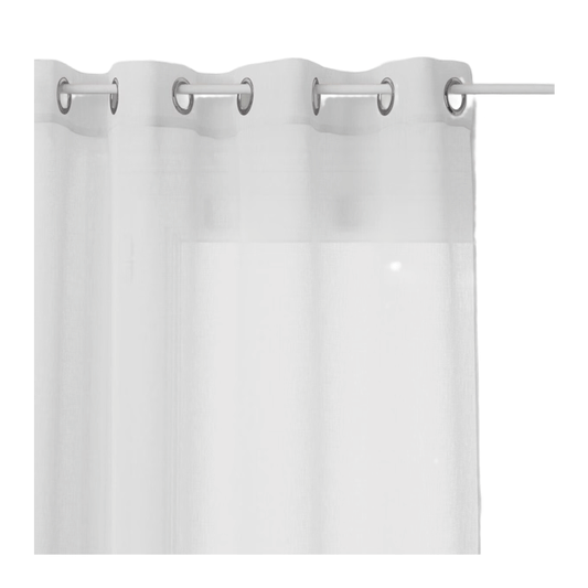 NET CURTAIN GEORGETTE WHITE 140X240