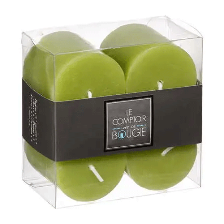 RUSTIC VTV CANDLE GREEN S/4
