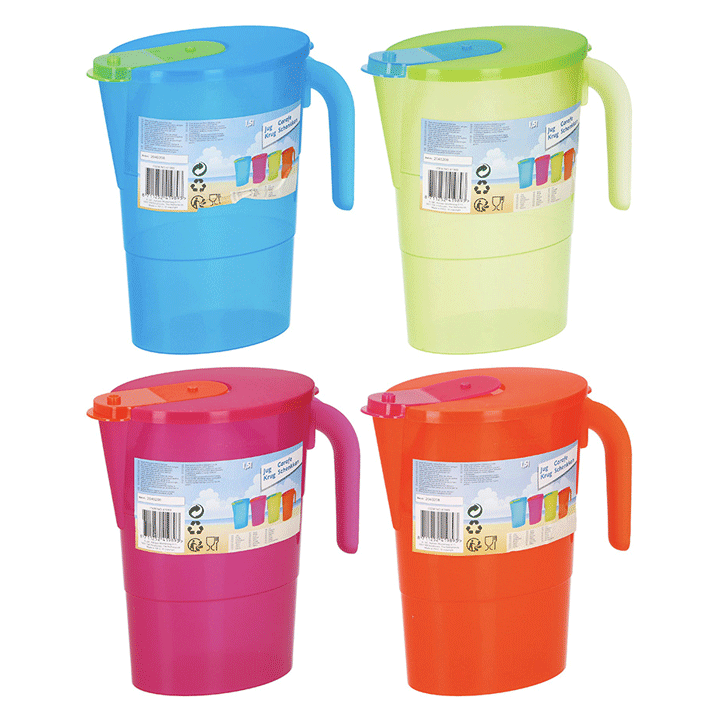 JUG 1,5L 4ASS CLR PP