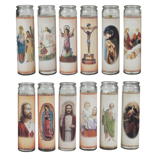 CANDLE RELIGIOUS 5.6X20CM