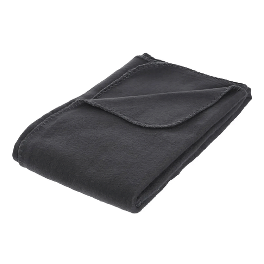 BLANKET DARK GREY PLAID 125X150CM