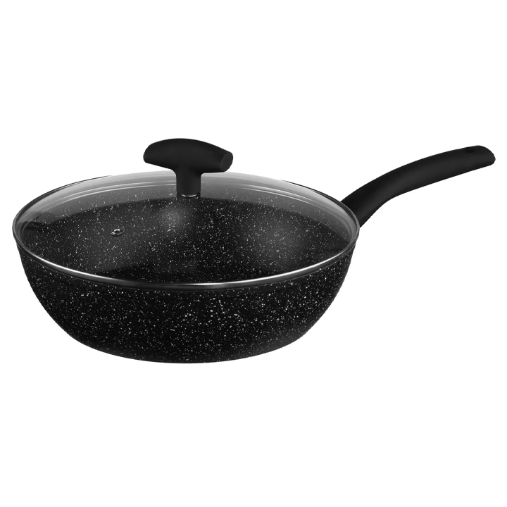 FORGED ALUMINUM PAN+LID 28CM