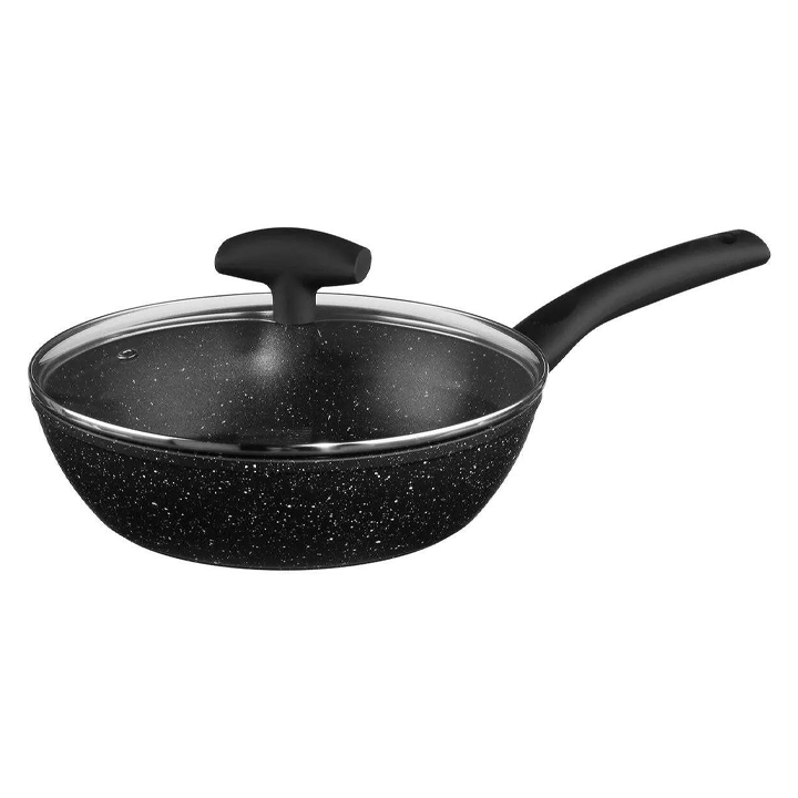 FORGED ALUMINUM PAN+LID 24CM