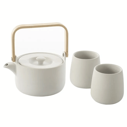 TEAPOT 50CL + 2 MUG WHITE 20CL