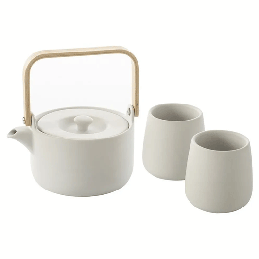 TEAPOT 50CL + 2 MUG WHITE 20CL