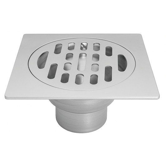 MOONLER FLOOR DRAIN 100X100MM 50MM OUTLET 2" INOX