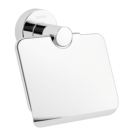 SONIA TOILET ROLLL HOLDER WITH COVER ASTRAL CHROME