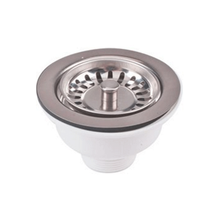 BASKET STRAINER WASTE WITHOUT OVERFLOW 1.5"X113MM S/S