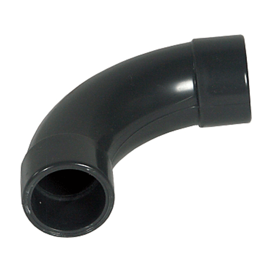 BEND UPVC 20MMX20MM 90 DIN 8063 DARK GREY [GONIA]