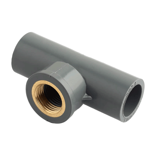 TEE UPVC BRONZE THREADED FEMALE 16X1/2''X16MM BSP 90 LRK6743