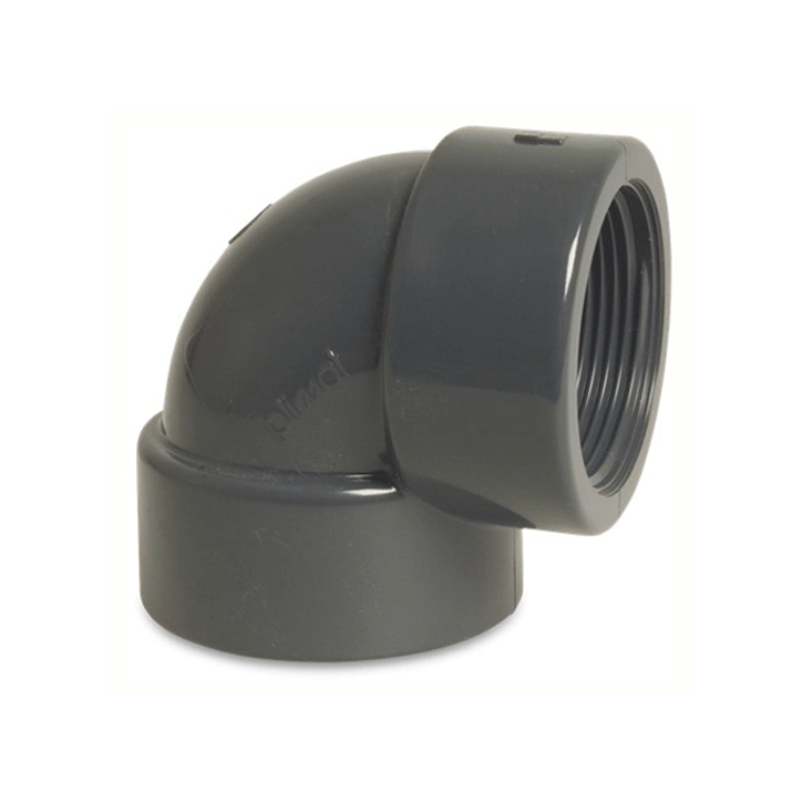 BEND UPVC BRONZA THREADED FEMALE 20MMX1/2'' BSP 90 K6743