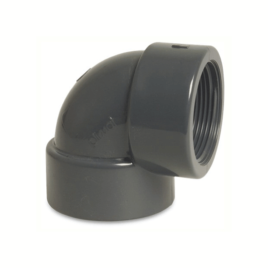 BEND UPVC BRONZA THREADED FEMALE 20MMX1/2'' BSP 90 K6743