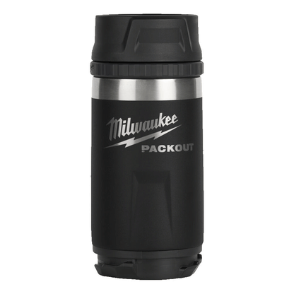 MILWAUKEE PACKOUT BOTTLE 355 ML SIP LID BLACK