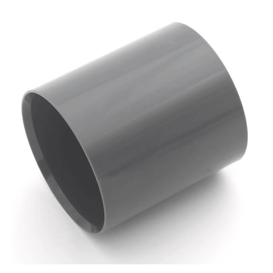 COUPLER UPVC 43MM WHITE
