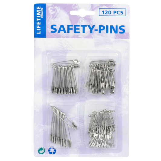 SAFETY PINS 120PCS 48 0,70 LIFETIME