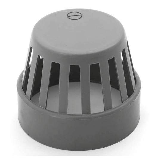 VENT COWL UPVC 82MM (KAPELLO)