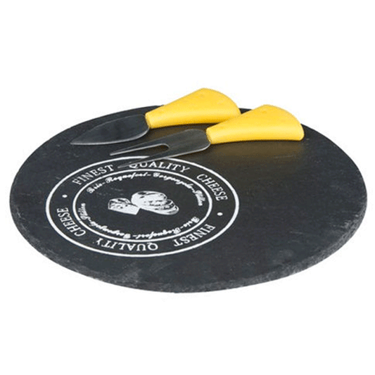 CHEESE SET SLATE D23CM 3PCS ALPINA CB