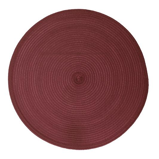 PLACEMAT BRAID ROUND WINE