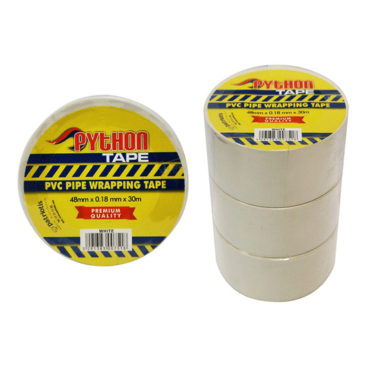 PYTHON PVC PIPE WRAPPING TAPE WHITE 48MMX30M