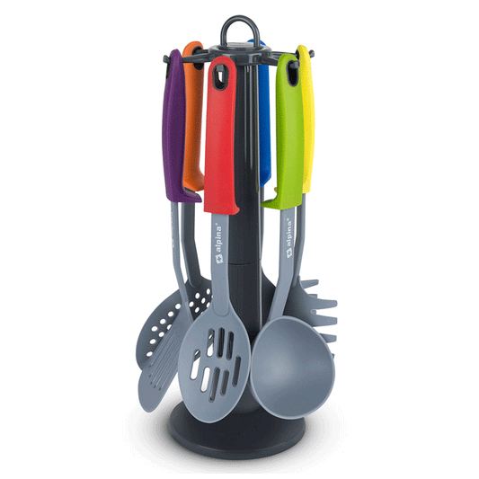 KITCHEN UTENSILS & STAND 7PCS