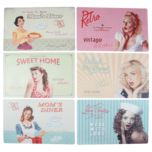 PLACEMAT 4PCS 43X29CM PP 72 1,20 6ASS DSG BC