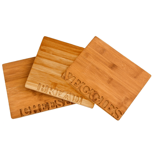 CUTTING BOARD BAMBOO 22X18CM SHK/IN