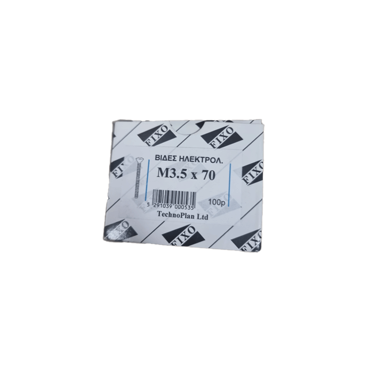 M/SCREW OVAL HD 3.5X70 100PCS